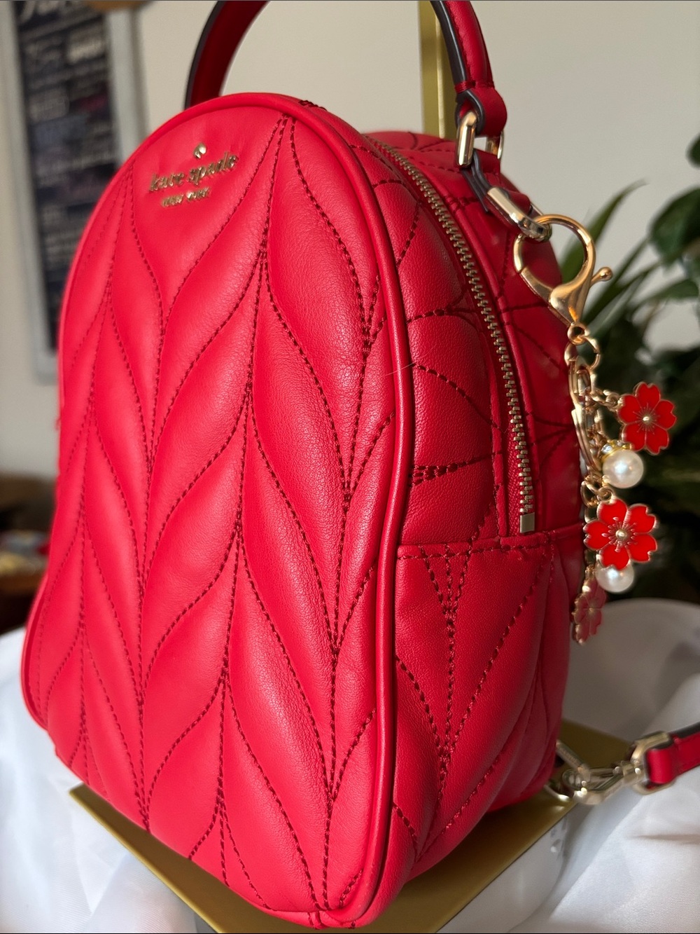 Kate Spade Red Briar Lane Quilted Mini Backpack - Picture 3 of 14